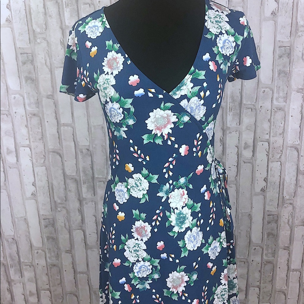 Blue, floral dress from Aeropostale